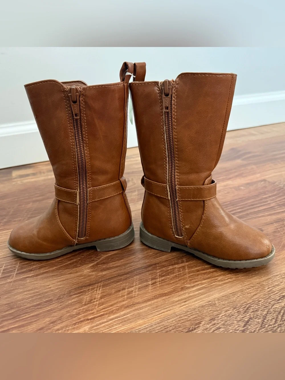 The Children's Place Toddler Girls Brown Riding Boots - size 5